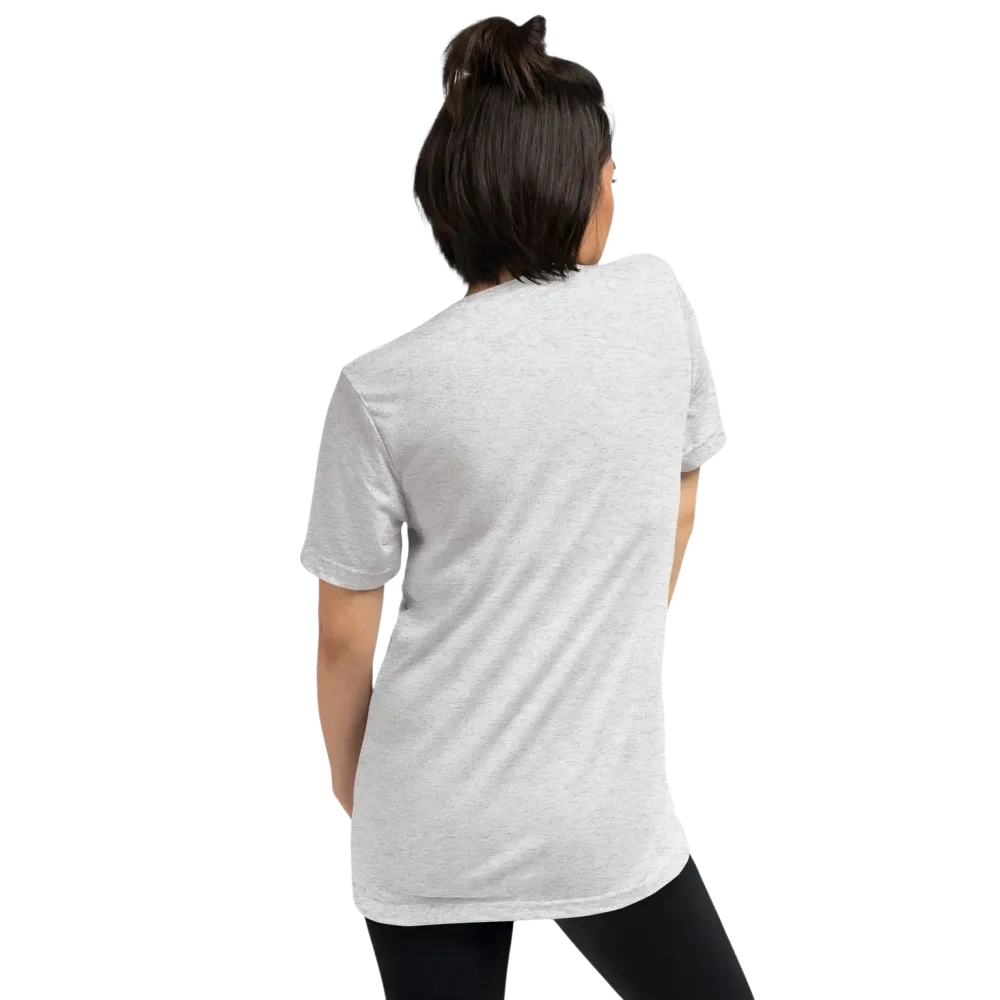 Vintage Look Damen T-Shirt von BUYATHOME24, weiß mit Flecken, unisex Passform, ideal als Geburtstagsgeschenk.