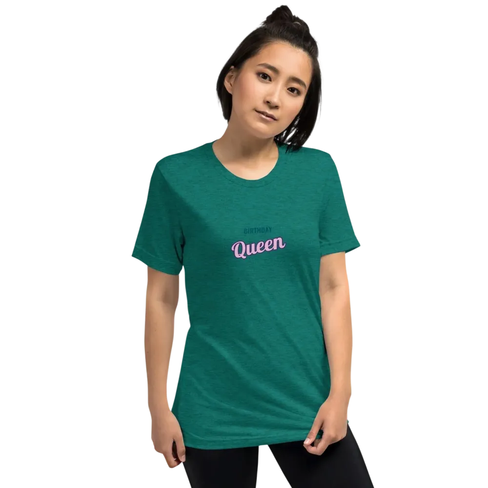 Vintage Look Damen T-Shirt in Türkis, unisex Tri-Blend Material, mit modernem Design, erhältlich in XS bis 4XL.