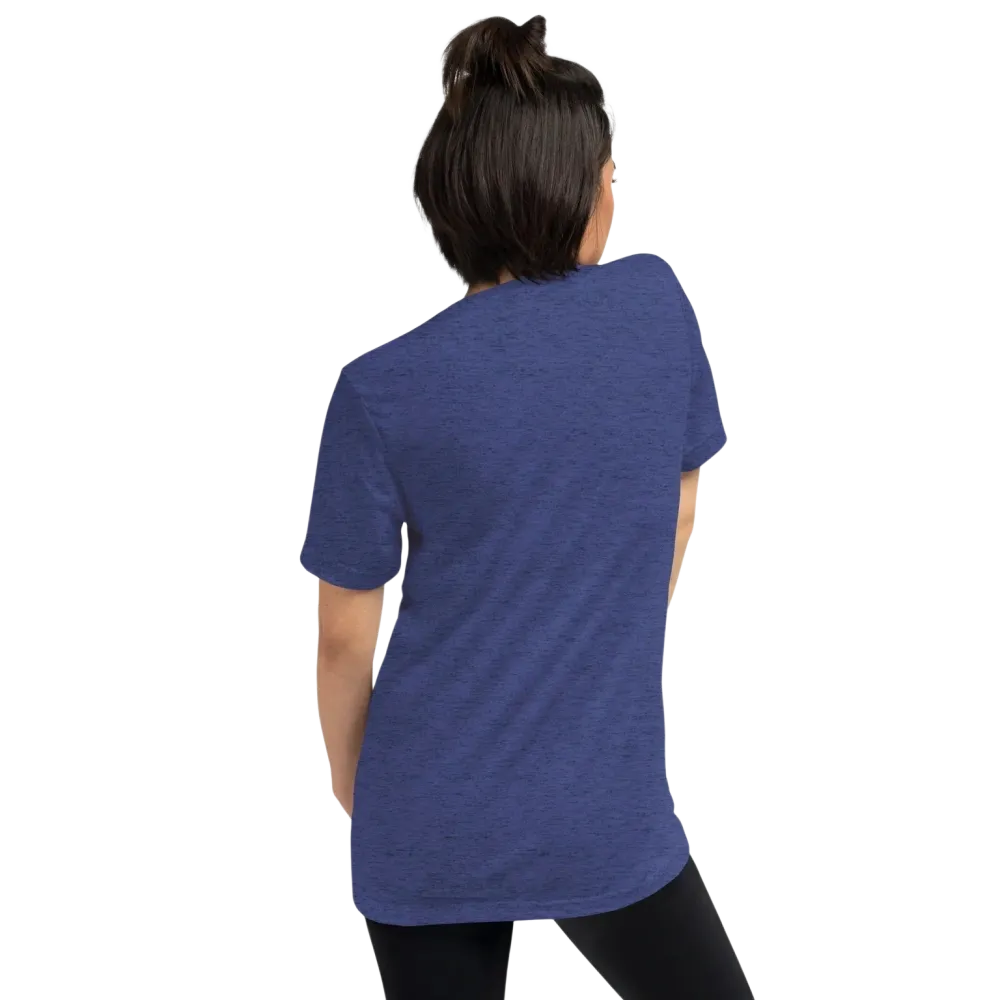 Vintage Look Damen T-Shirt in Navy, unisex Tri-Blend, geeignet für Geburtstagsgeschenke, verfügbar in XS bis 4XL, von BUYATHOME24