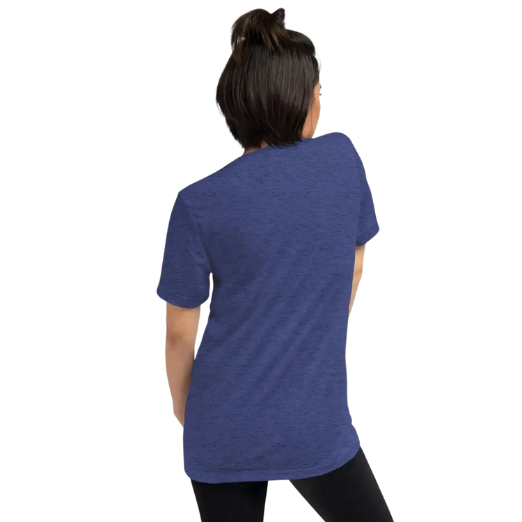 Vintage Look Damen T-Shirt in Navy, unisex Tri-Blend, geeignet für Geburtstagsgeschenke, verfügbar in XS bis 4XL, von BUYATHOME24