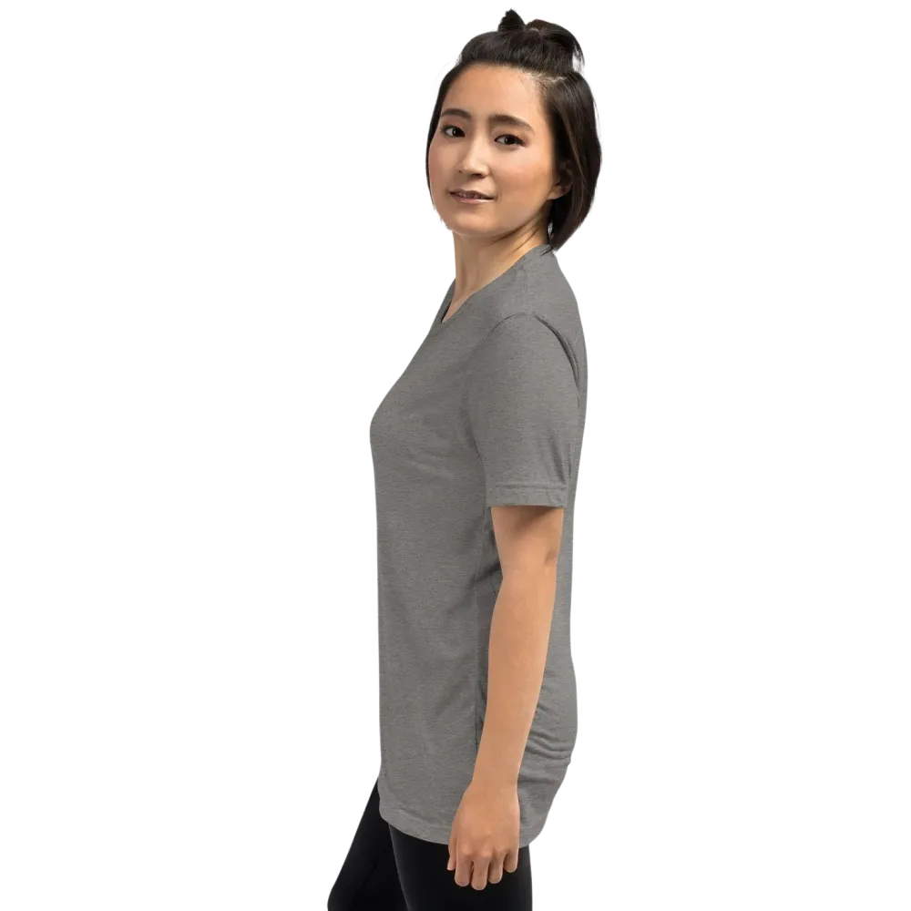 Unisex Vintage Look T-Shirt in Grau von BUYATHOME24, Damen T-Shirt, bequemes Tri-Blend Material, ideal als Geburtstagsgeschenk