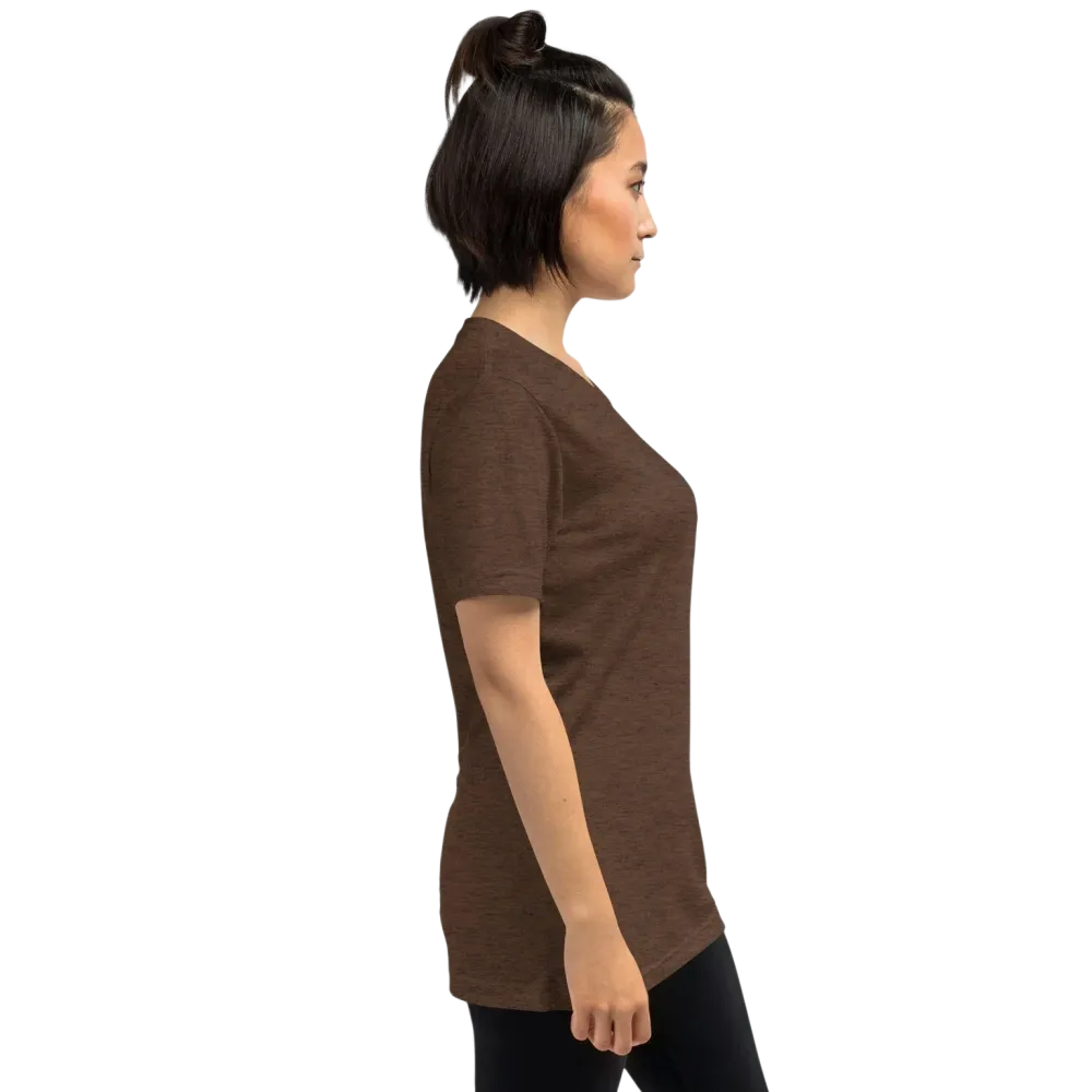 Vintage Look Damen T-Shirt in Braun von BUYATHOME24, unisex Tri-Blend Design, ideales Geburtstagsgeschenk, erhältlich in XS-4XL