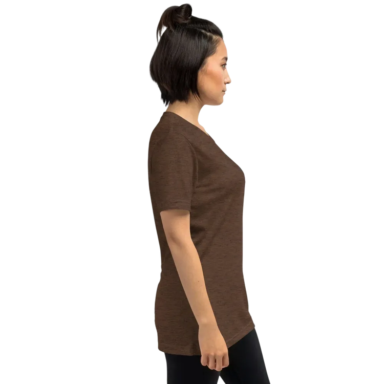 Vintage Look Damen T-Shirt in Braun von BUYATHOME24, unisex Tri-Blend Design, ideales Geburtstagsgeschenk, erhältlich in XS-4XL