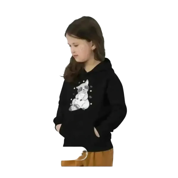 Grafik Mädchen Hoodie aus Baumwolle für Kinder 4-12 Jahre, bequemer Kapuzenpullover für Mädchen.