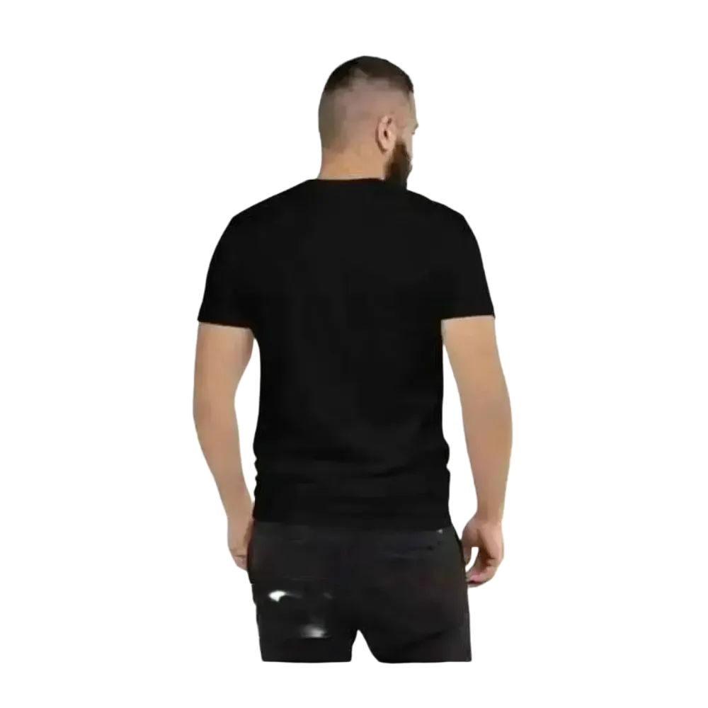 Weißes Weihnachts-Rundhalsshirt von BUYATHOME24, Kurzarm, Baumwolle, Unisex, vielseitiges Design in XS bis 3XL.
