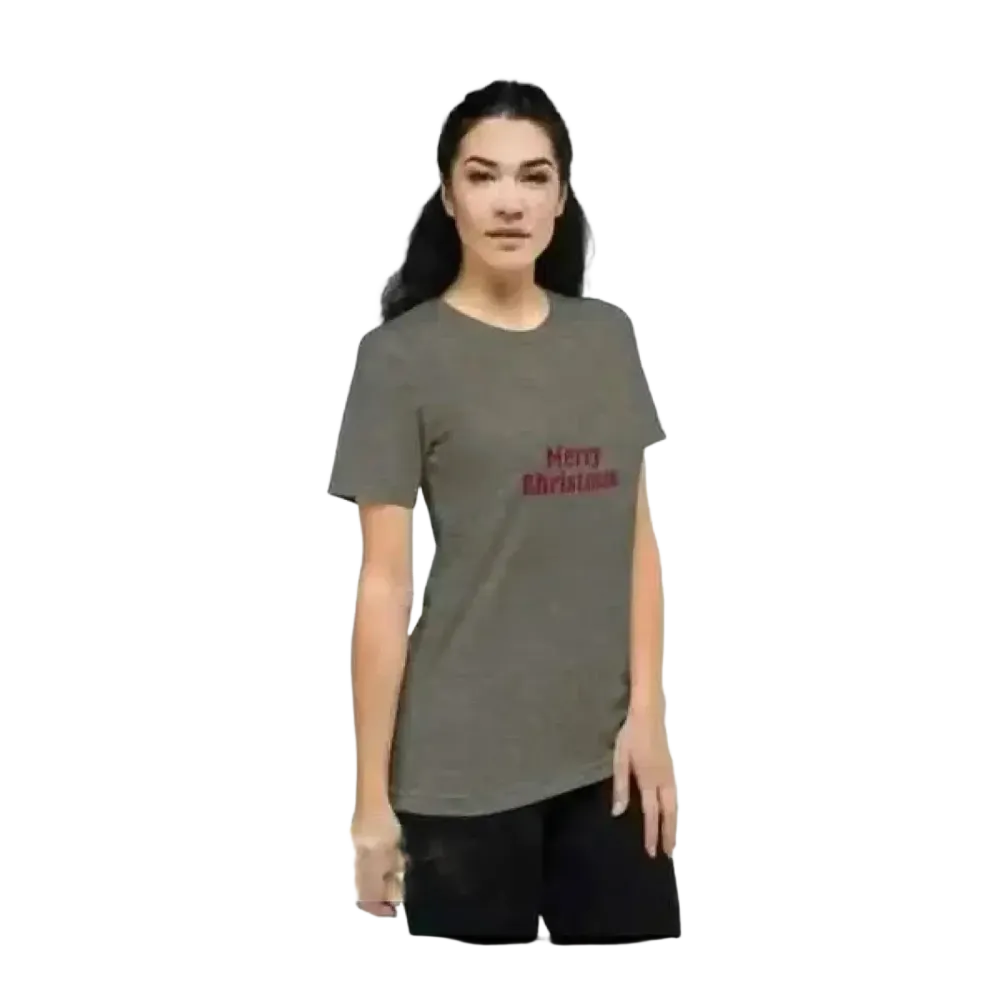 Besticktes Damen-Polyester T-Shirt von BUYATHOME24, kurzärmelig, Rundhalsausschnitt, in XS bis 4XL, für festliche Anlässe.
