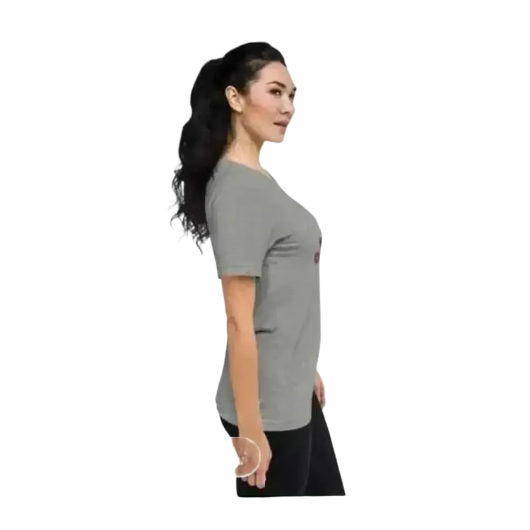 Besticktes Damen-Polyester-T-Shirt in Weiß, Kurzarm, Rundhals, für Damen XS-4XL, geeignet für festliche Weihnachtsstile.