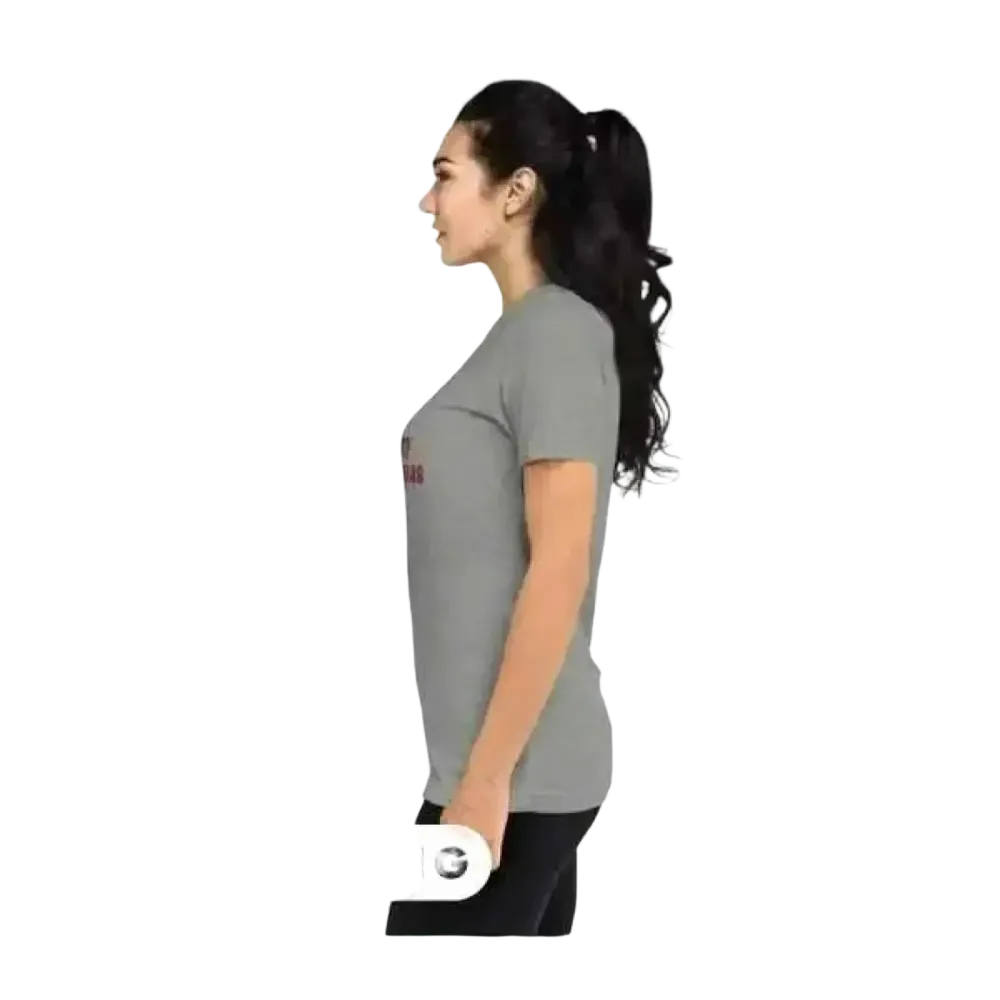 Besticktes Damen-Rundhalsshirt aus Polyester von BUYATHOME24, Kurzarm, für Damen in den Größen XS bis 4XL.