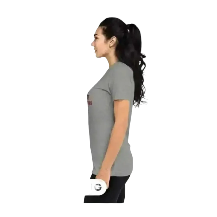 Besticktes Damen-Rundhalsshirt aus Polyester von BUYATHOME24, Kurzarm, für Damen in den Größen XS bis 4XL.