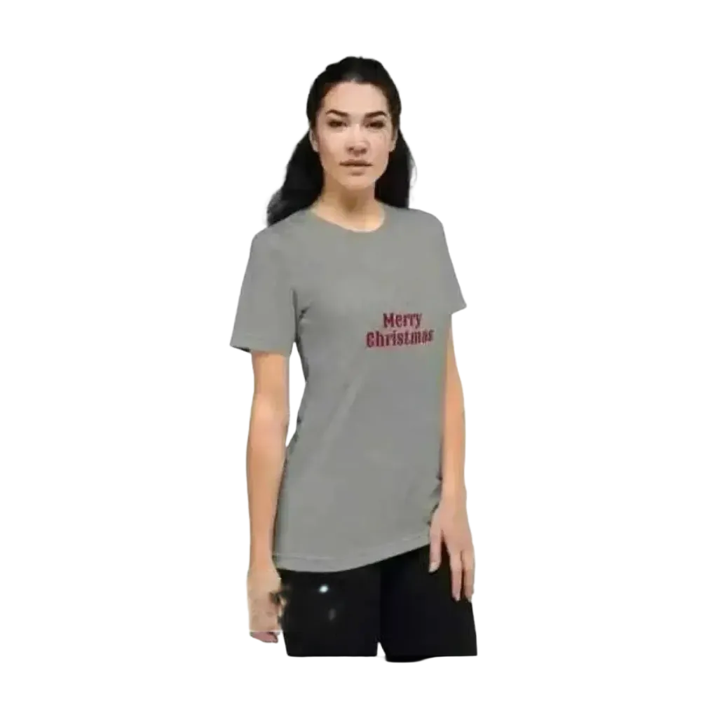 Besticktes Damen T-Shirt aus Polyester mit Rundhalsausschnitt, kurzärmelig, für Damen in den Größen XS bis 4XL, geeignet für festliche Anlässe