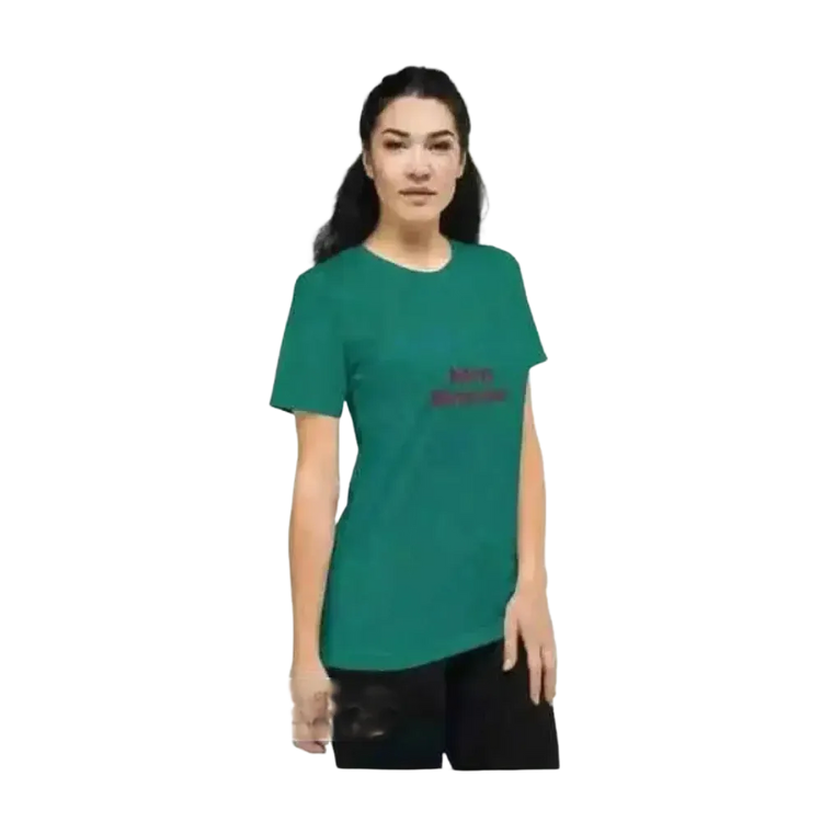 Besticktes Damen T-Shirt von BUYATHOME24 aus Polyester, kurzärmelig, in XS bis 4XL, ideal für festliche Weihnachtslooks.