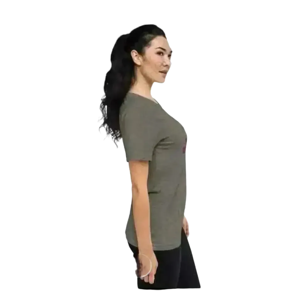 Besticktes Damen-Polyester-T-Shirt von BUYATHOME24, Kurzarm, Rundhals, in XS-4XL, mit festlichen Weihnachtssymbolen.