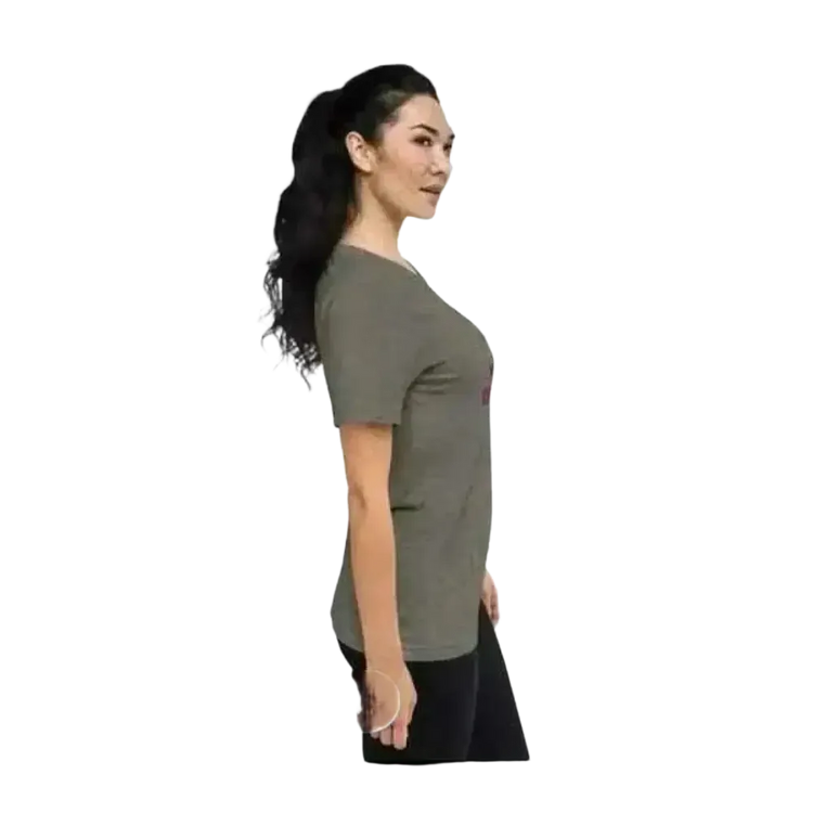 Besticktes Damen-Polyester-T-Shirt von BUYATHOME24, Kurzarm, Rundhals, in XS-4XL, mit festlichen Weihnachtssymbolen.