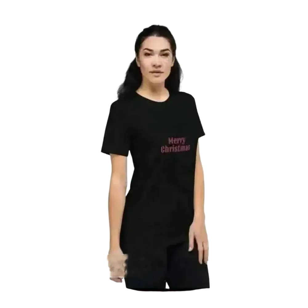 Besticktes Damen T-Shirt von BUYATHOME24 aus Polyester, kurzärmlig, für jeden Stil, in den Größen XS bis 4XL.