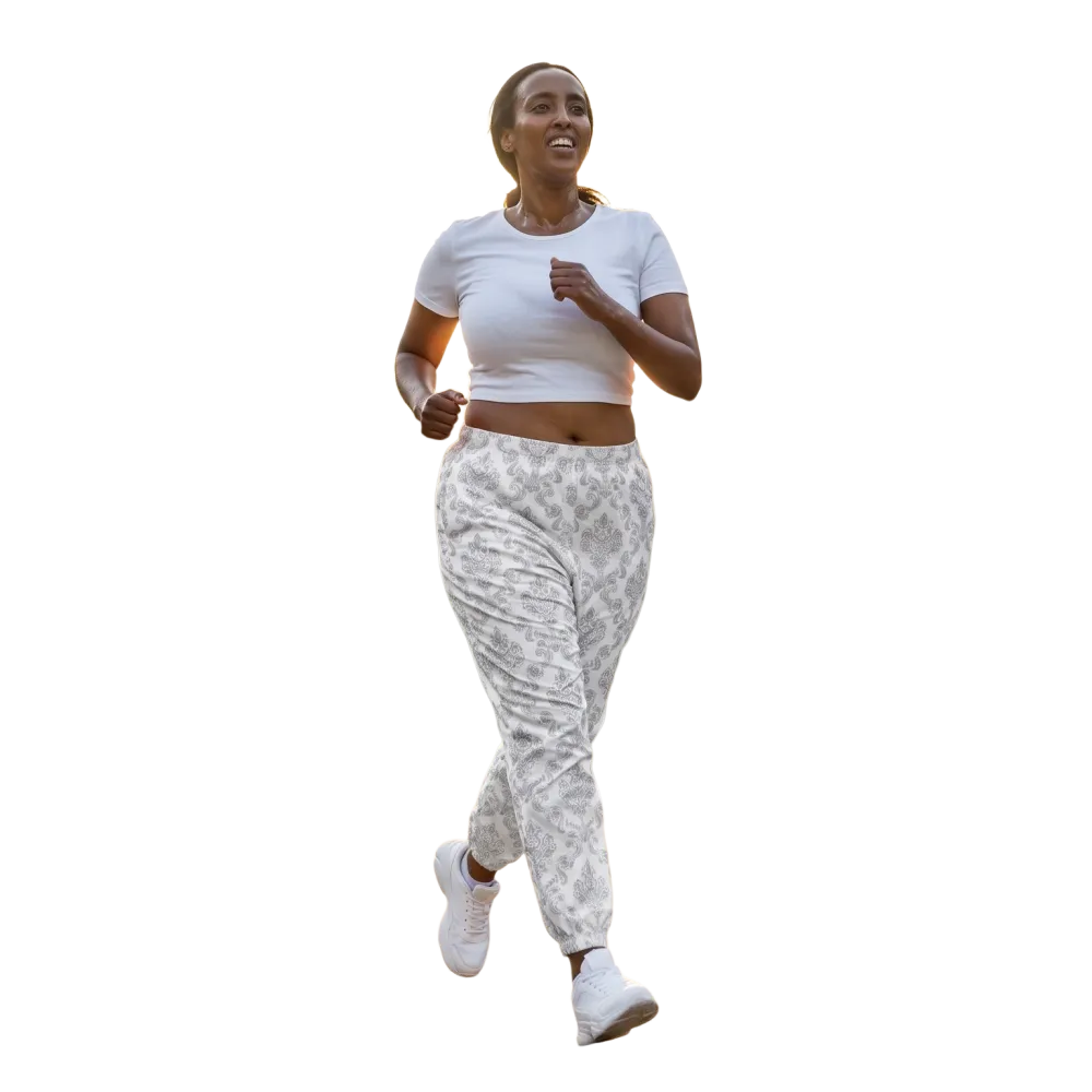 Unisex Wasserabweisende Sporthose aus Polyester in XS bis 3XL, beige mit elastischem Bund und sportlichem Design.