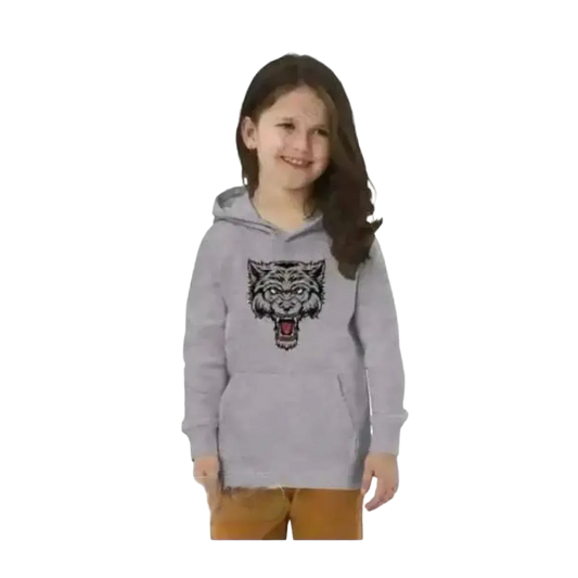 Hoodie für Kinder mit Wolf-Design, Baumwolle, Unisex, Halloween-Motiv, für Mädchen, Größe 4-12 Jahre, BUYATHOME24