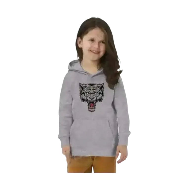 Hoodie für Kinder mit Wolf-Design, Baumwolle, Unisex, Halloween-Motiv, für Mädchen, Größe 4-12 Jahre, BUYATHOME24