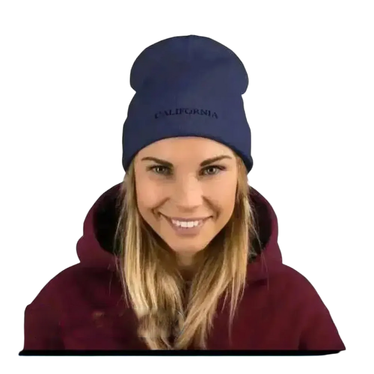 Wintermütze Beanie von BUYATHOME24 aus Baumwolle und Acryl, bequeme Strickmütze in Navy, 44-45 cm für Damen und Herren