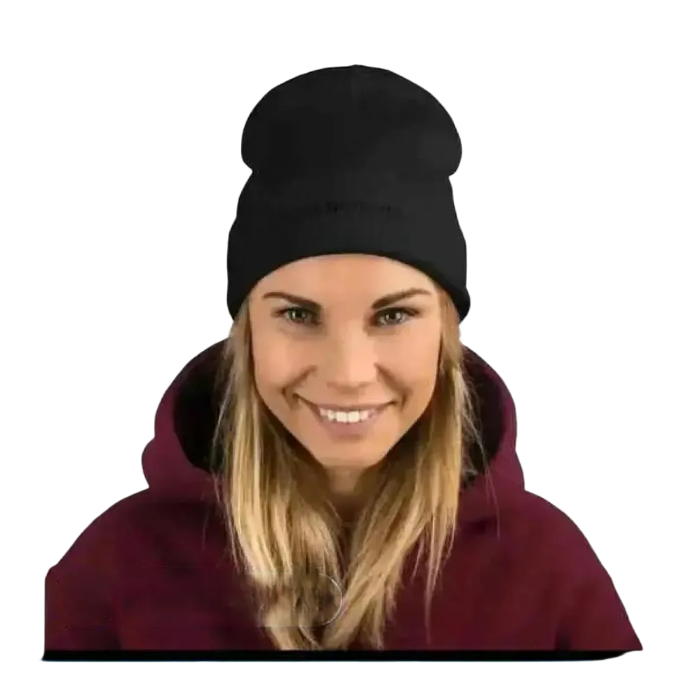 Dunkelgraue Wintermütze Beanie für Herren und Damen, aus Baumwolle und Acryl, 44-45 cm, von BUYATHOME24