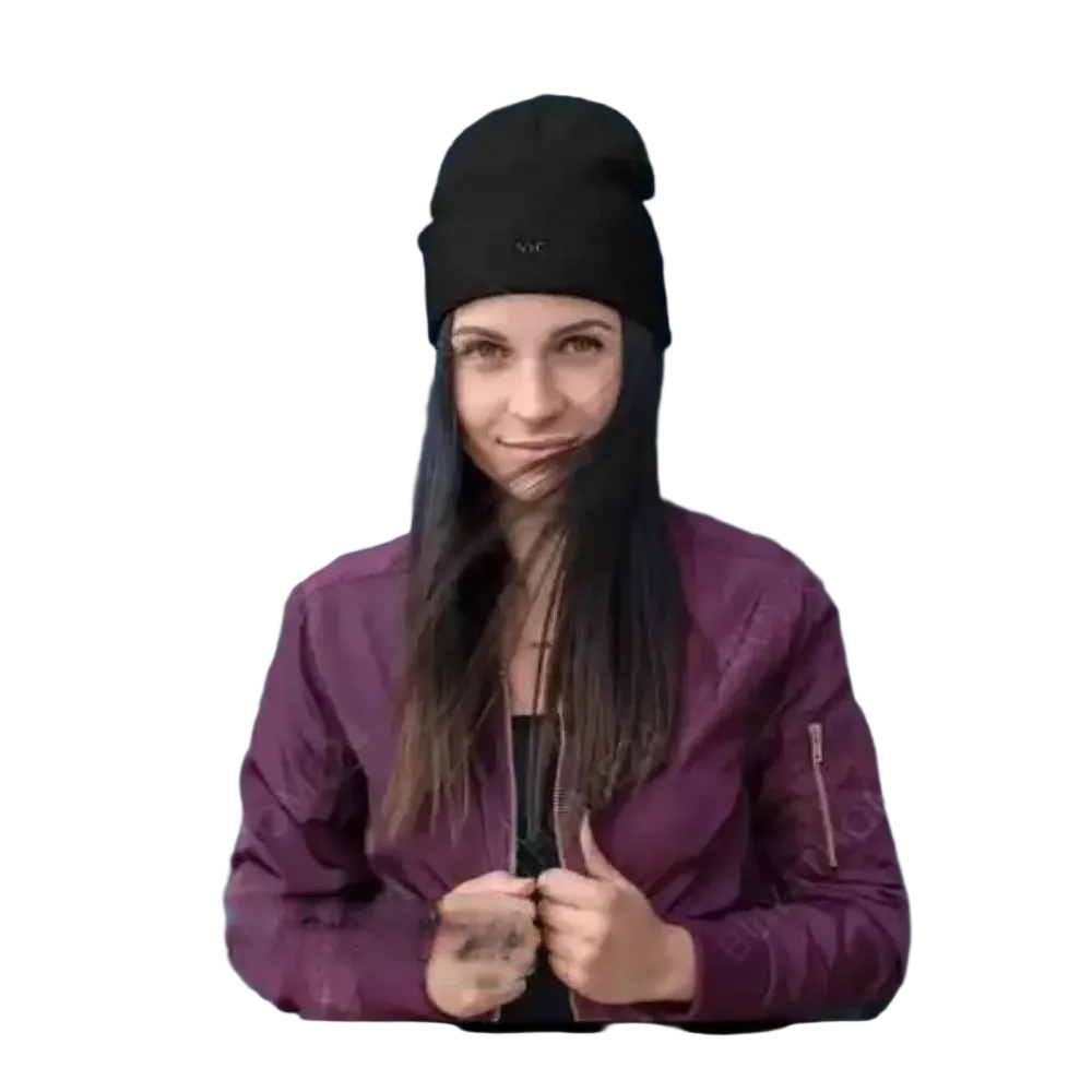 Schwarze Wintermütze Beanie aus Baumwolle und Acryl, 44-45 cm, für Damen und Herren, von BUYATHOME24.