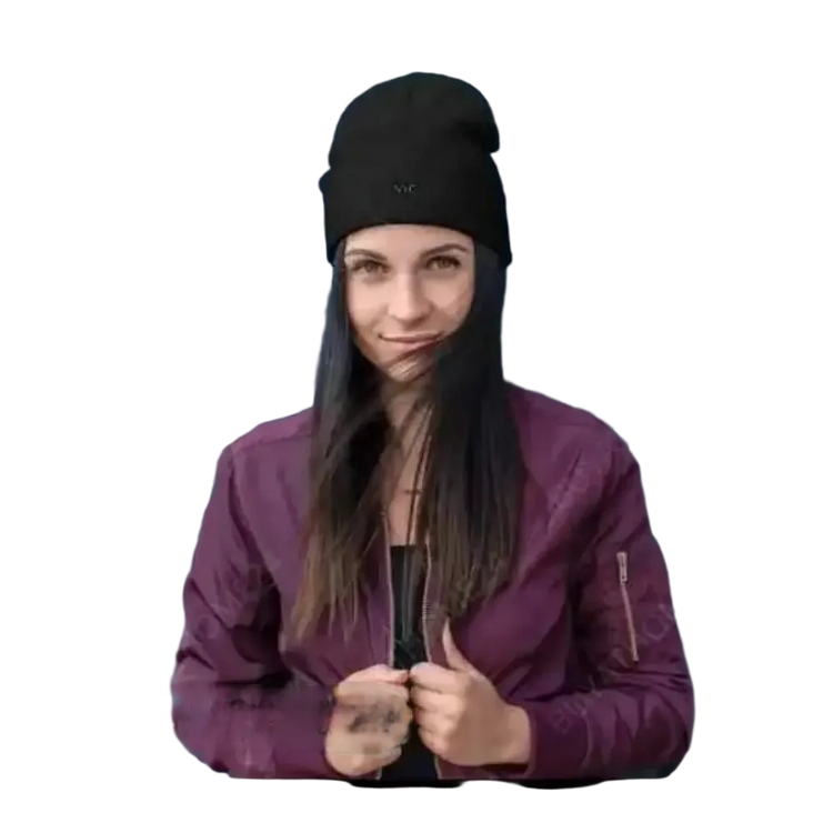 Schwarze Wintermütze Beanie aus Baumwolle und Acryl, 44-45 cm, für Damen und Herren, von BUYATHOME24.