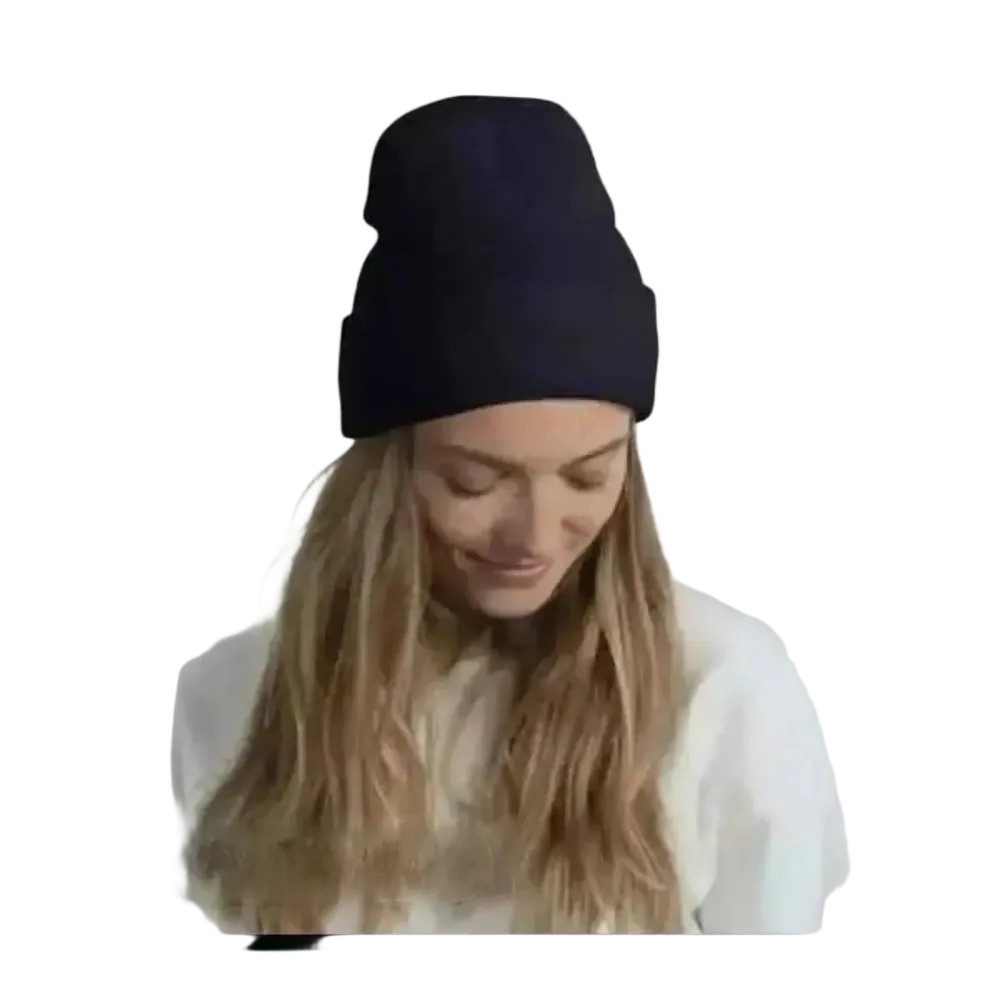 Wärme Wintermütze aus Strick, Damen und Herren, Navy, 44-47 cm Umfang, aus 100% Acryl, bequeme Beanie von BUYATHOME24