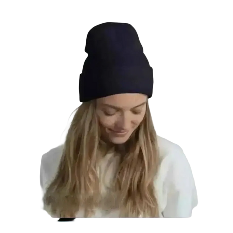 Wärme Wintermütze aus Strick, Damen und Herren, Navy, 44-47 cm Umfang, aus 100% Acryl, bequeme Beanie von BUYATHOME24