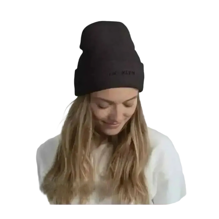 Dunkelgraue Wintermütze aus Strick, beanie für Damen und Herren, 44-47 cm Umfang, 100% Acryl, warme Kopfbedeckung