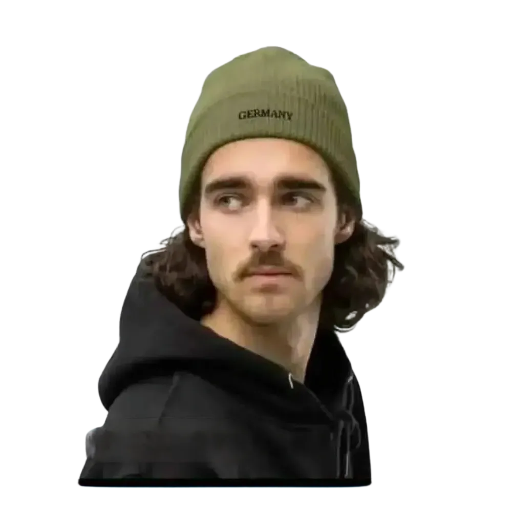 Unisex Wintermütze aus 100% Baumwolle, flexible Beanie in grau, bequemes, warmes Accessoire für kalte Tage von BUYATHOME24