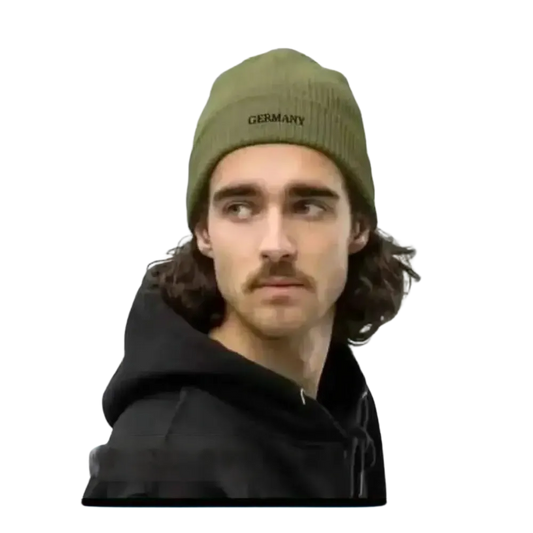 Unisex Wintermütze aus 100% Baumwolle, flexible Beanie in grau, bequemes, warmes Accessoire für kalte Tage von BUYATHOME24