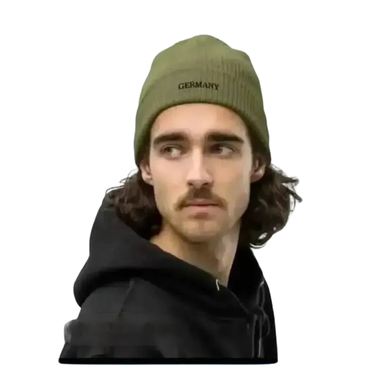 Unisex Wintermütze aus 100% Baumwolle, flexible Beanie in grau, bequemes, warmes Accessoire für kalte Tage von BUYATHOME24