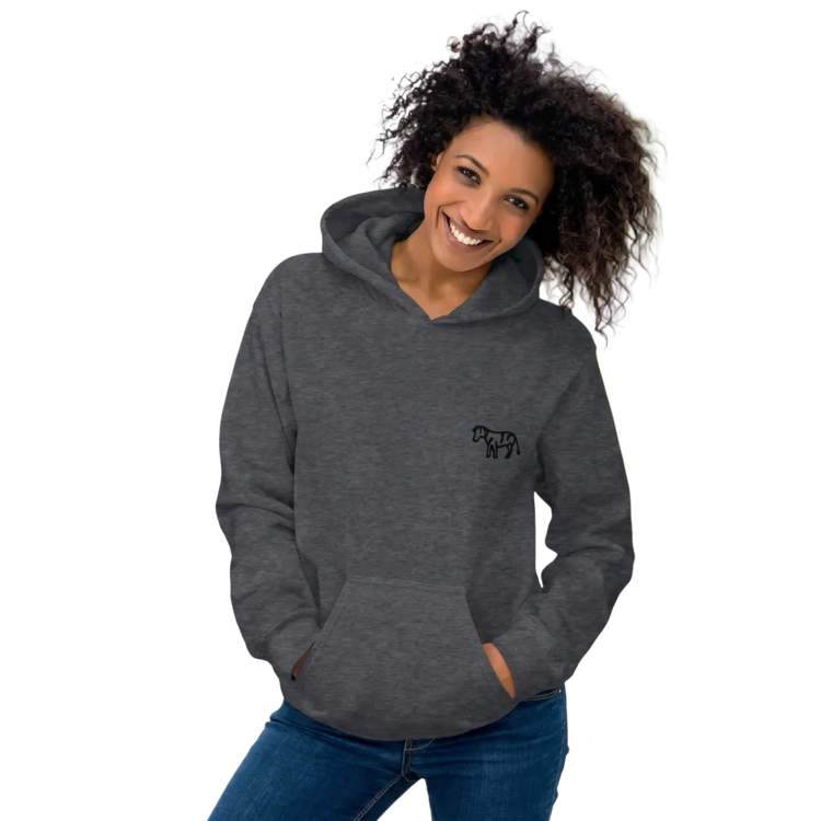 Zebra Grafik Unisex Hoodie von BUYATHOME24, Baumwollmix, Kapuzenpullover, in S bis 5XL, mit Zebra-Design auf der Vorderseite